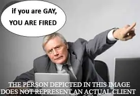 fired from job for being gay lawyer